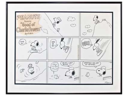 Charles Schulz Peanuts Sunday, 1/28/1973 | Weiss Auctions