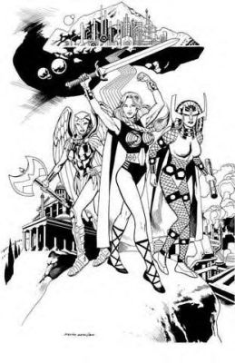 Kevin Nowlan | Kevin Nowlan - Barda, Wonder Woman, Valkyrie | ComicArtFans Classifieds