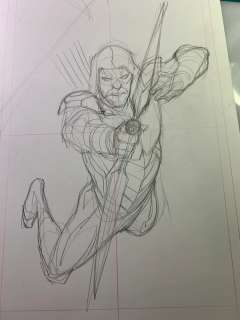 Bernard Chang | GREEN ARROW #1 DAWN OF DC EPIC CHASE COVER - original art | Bernard Chang