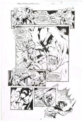 Steve Mannion & Hilary Barta | Batman Gothic Knights B&W #37 Pg7 | ComicArtFans Classifieds