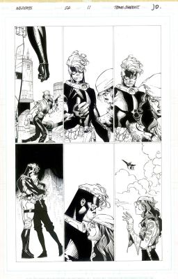 Travis Charest, Jd , Alan Moore | Travis Charest Wild Cats 26 Page, Voodoo And Spartan! - Alan Moore | ComicArtFans Classifieds