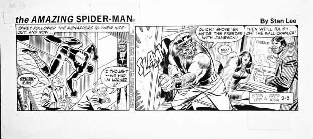 Fred Kida, Stan Lee | Fred Kida - Amazing Spider-Man Strip 9-3-1982 | ComicArtFans Classifieds