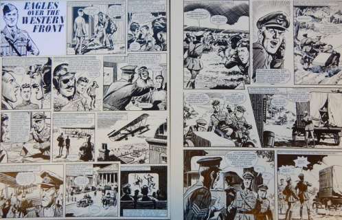 Lacey, Bill - 2x Originele pagina - Eagles over the Western Front - (1973) | Catawiki