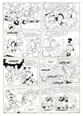 Unknown Artist | two consecutive pages for a Dutch Disney… | Galerie Laqua