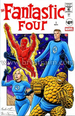 Brendon Fraim, Brian Fraim, Brendon Fraim | Fantastic Four #1 Facsimile Sketch Cover! | ComicArtFans Classifieds