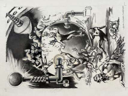 John Coleman Burroughs (1913-1979) | Synthetic Men of Mars (c. 1940) | Shasta/Phoenix