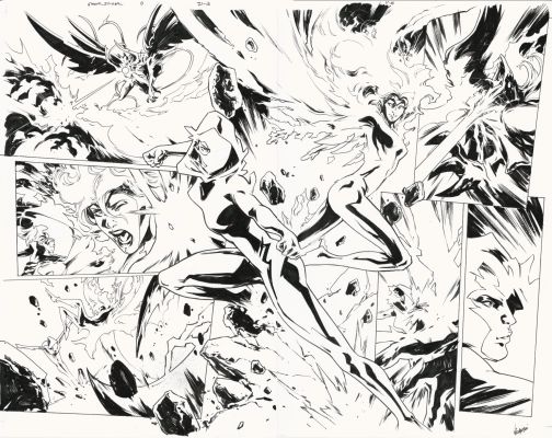 Paolo Villanelli | All-New Spider-Gwen: Ghost-Spider #13 P.12-13 | The Green Room