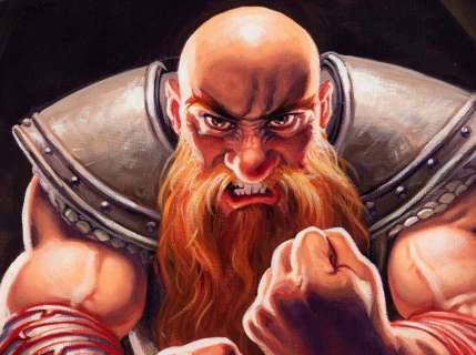  - "WORLD OF WARCRAFT - VAMBRANCES OF A SADIST" CARD ORIGINAL ART BY GREG HILDEBRANDT.