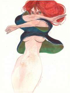 Yannick CORBOZ (né en... - Lot 58 - L‘assassin qu‘elle mérite Technique mixte sur papier. Signé...