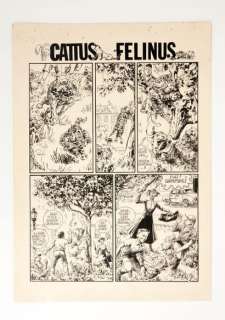 RAMAIOLI Georges Planche... - Lot 198 - RAMAIOLI Georges Planche 1 du récit Cattus Felinus...