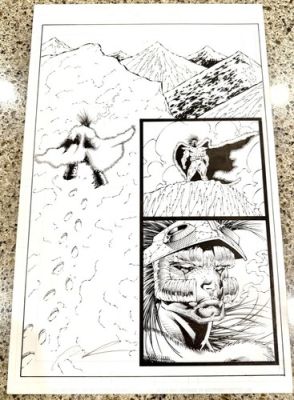 Avengelyne Prophet #1 ORIGINAL ART - ROB LIEFELD Pencils! Deadpool