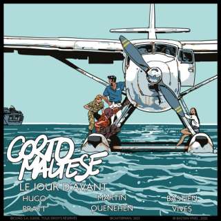 Bastien Vives | Corto Maltese - Dessin issu de l’album "Le jour d’avant" - 21 - H:22 x L:42 - Encre et aquarelle - 2025 - | Manjari & Partners