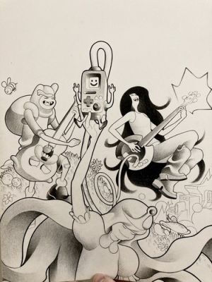 Adventure Time #4 Original Comic Art Cover 11x17 by Matt Lesniewski