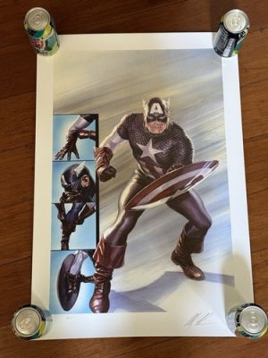 ALEX ROSS rare CAPTAIN AMERICA litho SIGNED new SDCC 2018 EXCLUSIVE #’d /100 | eBay US