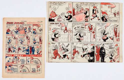 Just Jimmy original artwork by Hugh Morren for The Dandy No 758 (1956)… | Comic Book Auctions ltd