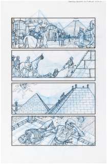 "THE MANHATTAN PROJECTS" #10 COMIC PAGE ORIGINAL ART BY RYAN BROWNE.