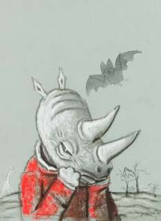 Jozef Wilkon (b. 1930, Bogucice) "Blues Rhinoceros", | Desa Unicum