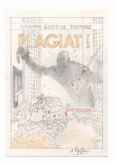 Goffin, Alain - Projet de couverture (crayonné) - Plagiat! - (1989) | Catawiki
