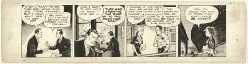 135: Marsh Dan Dunn daily 10/5/38 original comic art