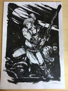 Drago Nero - Marco Itri - original Illustr. - Page volante - EO | Catawiki