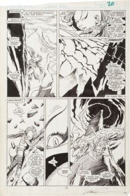 Lot 278 : Hand-Drawn Marc Silvestri and Bob Wiacek Uncanny X-Men No. 224 P. 15 / MARVEL COMICS | Propstore