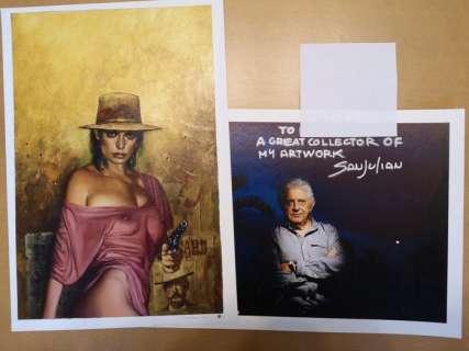 Sanjulian, Manuel | Sanjulian, Manuel - Original painting - Cover - Lassiter Western - Sexy Mexikanerin | Catawiki