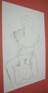 Leone Frollo - original illustr. "Pin Up Artistica " la Sconcia - Page volante - EO | Catawiki