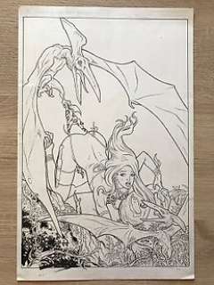  - Jungle Girl  - Shanna - dessin original signé Jack Jadson 