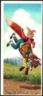 Br’er Rabbit - Severino Livraghi - original illustr. - Gouache Ã  bord - (1970) | Catawiki