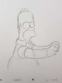The Simpsons - Matt Groening - Homer Simpson - Includes COA - Page volante - EO | Catawiki