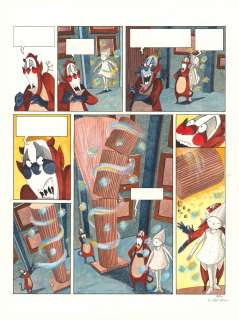 Sandrine REVEL (née en... - Lot 235 - Un drôle d‘ange gardien - Tome 1 Encres de couleur...