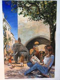 Affiche Festival - Aquarelle originale - Page volante - EO | Catawiki