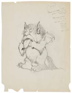 Maurice Sendak (1928-2012) | Credit Crunch sketch | Christie’s