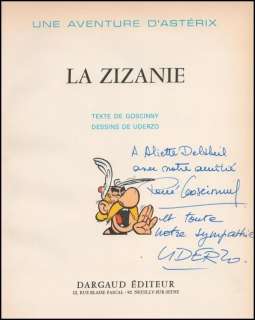 Uderzo-Goscinny. Astérix. Vol 15 + Dédicaces ! | BDEnchères