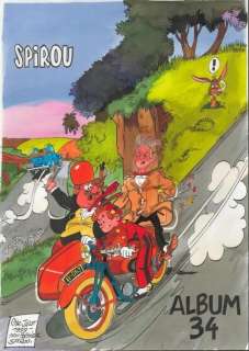 Jacot. Illustration originale Hommage à Franquin | BDEnchères