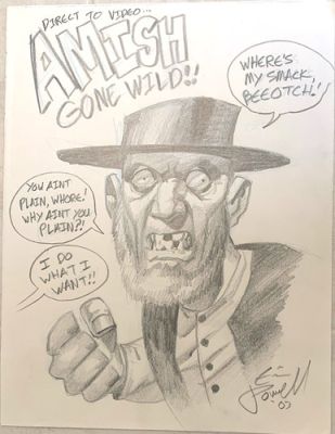 Eric Powell - AMISH GONE WILD!! - Unpublished Signed Man Cave Wall Masterpiece!! | eBay US (Buy It Now)