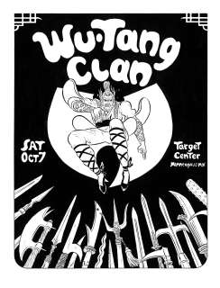 Bruno Seelig | Wu Tang Clan Official Concert Poster | Inky Knuckles