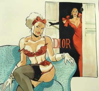 Meynet, Félix - Dessin original en couleur - Â« DIORÂ Â» | Catawiki