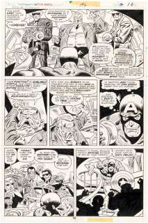 CAPTAIN AMERICA #192 COMIC BOOK PAGE ORIGINAL ART BY FRANK ROBBINS. | Hake’s