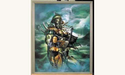 DEMAREZ, Thierry. Â«Le GardienÂ». Acrylique sur bois. Format 46 x 37 cm. | Tessier Sarrou