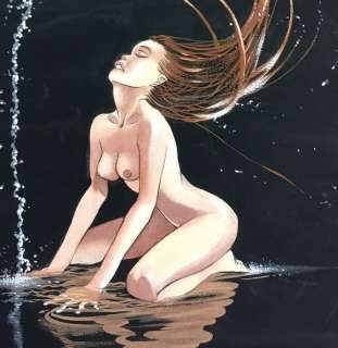 Rooie Oortjes - Originele tekening - Pin-up | Catawiki