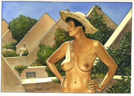 Jacques Terpant - Jacques Terpant, Vacances, 30x40 cm - Page volante | Catawiki
