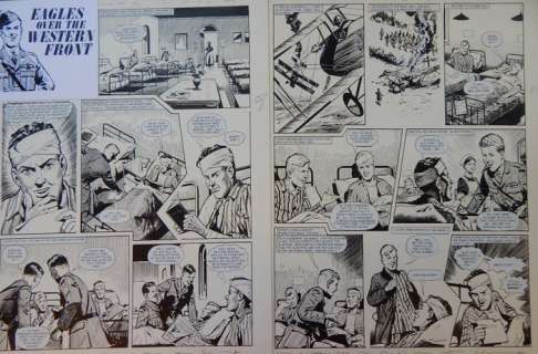 Lacey, Bill  - 2x Originele pagina - Eagles over the Western Front - (1973) | Catawiki