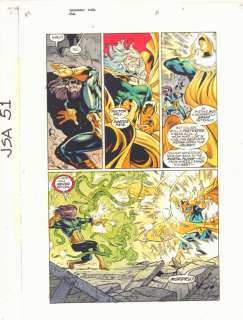John Kalisz, Keith Champagne, Leonard Kirk | Jsa #51 P.1 Color Guide Art - Mordru Vs. Doctor Fate - 2003 | Anthony’s Comic Book Art