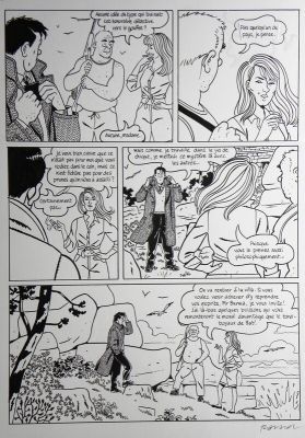 François Ravard, Emmanuel Moynot (Scénariste) | » Nestor Burma dans l’île » – Planche originale- Page n° 50 – François Ravard | 2DGalleries