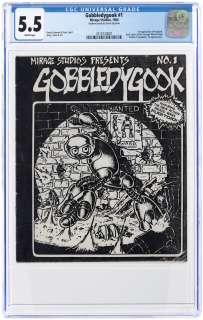 GOBBLEDYGOOK #1 1984 CGC 5.5 FINE- AUTHENTICATED BY KEVIN EASTMAN (FIRST FUGITOID). | Hake’s