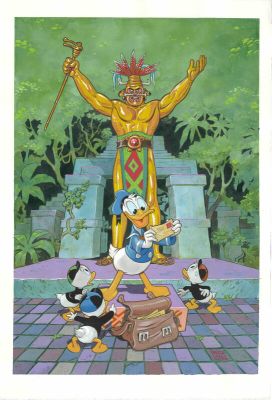 Federico Bertolucci, Carl Barks (Concept) | Hommage à Carl Barks - Les timbrés du timbre [The Gilded Man] | 2DGalleries