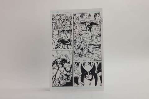 Chris Malgrain -... | CHRIS MALGRAIN - WOLVERINE ET IRON FIST. Planche originale... | Aibo Art Auction