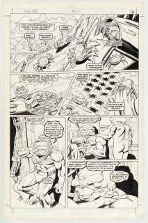OMEGA MEN #36 ORIGINAL ART PAGE BY CHUCK PATTON. | Hake’s