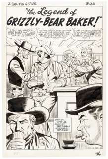 TWO GUN KID #68 ORIGINAL ART FIVE PAGE COMPLETE STORY BY JACK KELLER. | Hake’s